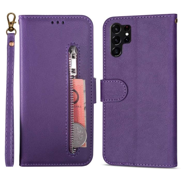 Bild 1, Samsung Galaxy S23 Ultra Fodral Multifunktionell Lila