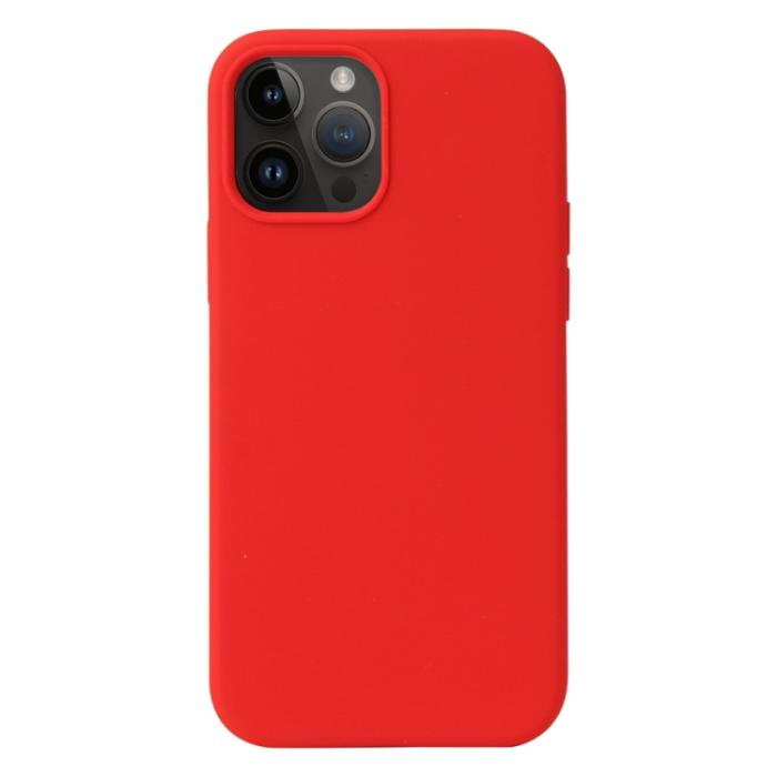 Bild 1, iPhone 15 Pro Skal Liquid Silikon Röd