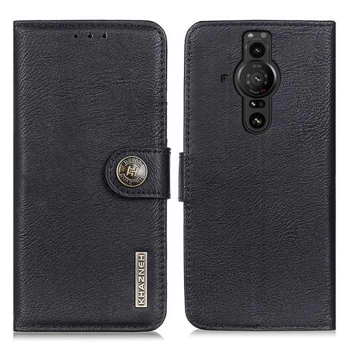 Bild 1, KHAZNEH Sony Xperia Pro-I Fodral Läder Svart