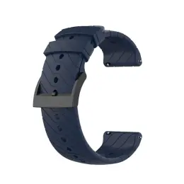 Suunto Silikon Armband Twill Textur (24mm) Mörk Blå