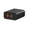Baseus 60W Supercharge USB-C PD 3.0/2x USB Laddare - Svart