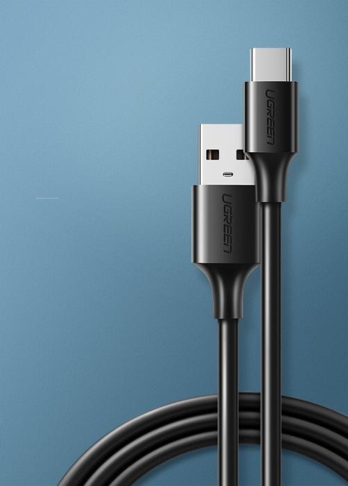 Bild 2, Ugreen 3A 3m USB-C Kabel - Svart