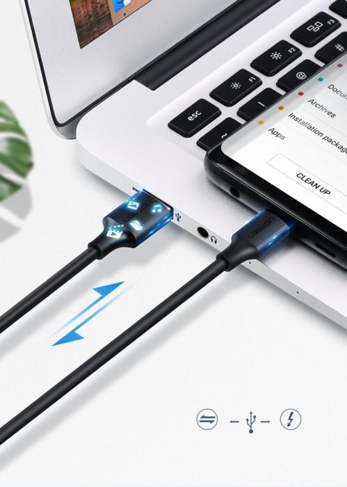 Bild 5, Ugreen 3A 3m USB-C Kabel - Svart