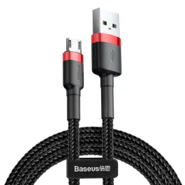 Baseus Cafule 2m Micro USB QC3.0 Laddningskabel - Svart/Röd