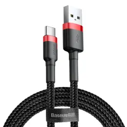 Baseus Cafule 3m USB-C QC3.0 Laddningskabel - Svart/Röd