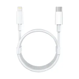 Remax 5A 1m Lightning - USB-C Snabbladdningskabel - Vit