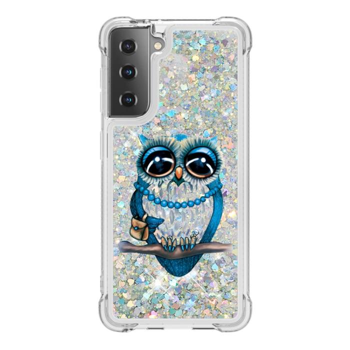 Bild 2, Samsung Galaxy S21 - Shockproof Quicksand Skal - Uggla