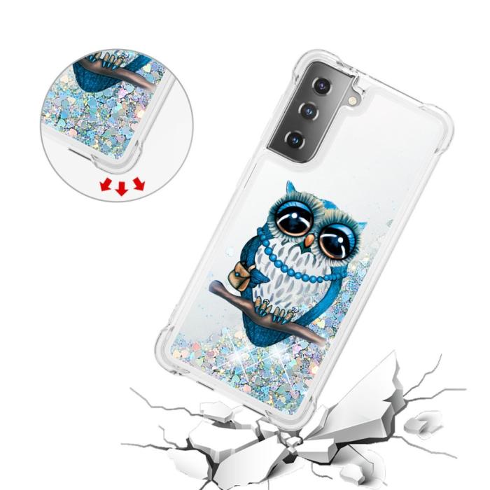 Bild 5, Samsung Galaxy S21 - Shockproof Quicksand Skal - Uggla