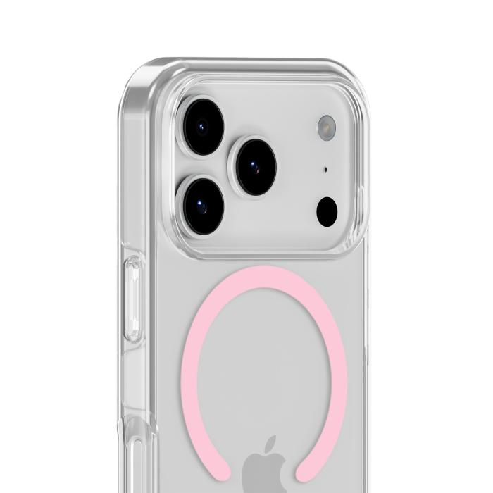Bild 4, holdit iPhone 17 Pro Max MagSafe Mobilskal Pink/Transparent
