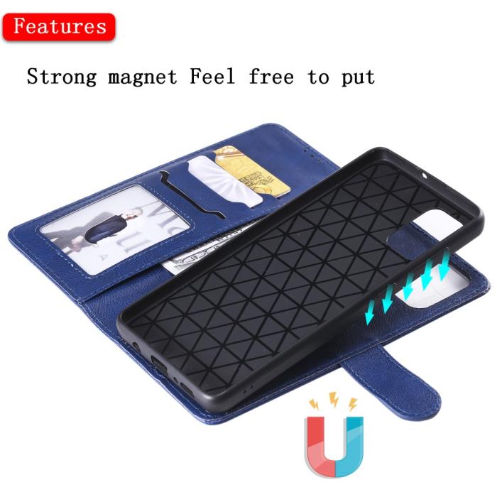 Bild 5, Samsung Galaxy A71 - 2in1 Magnet Skal / Plånboksfodral - Blå