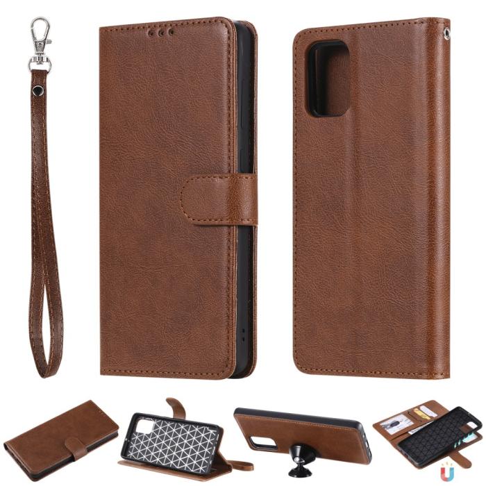 Bild 1, Samsung Galaxy A71 - 2in1 Magnet Skal / Plånboksfodral - Brun