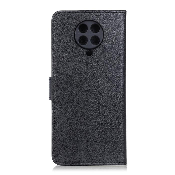 Bild 2, Xiaomi Poco F2 Pro - Litchi Plånboksfodral - Svart