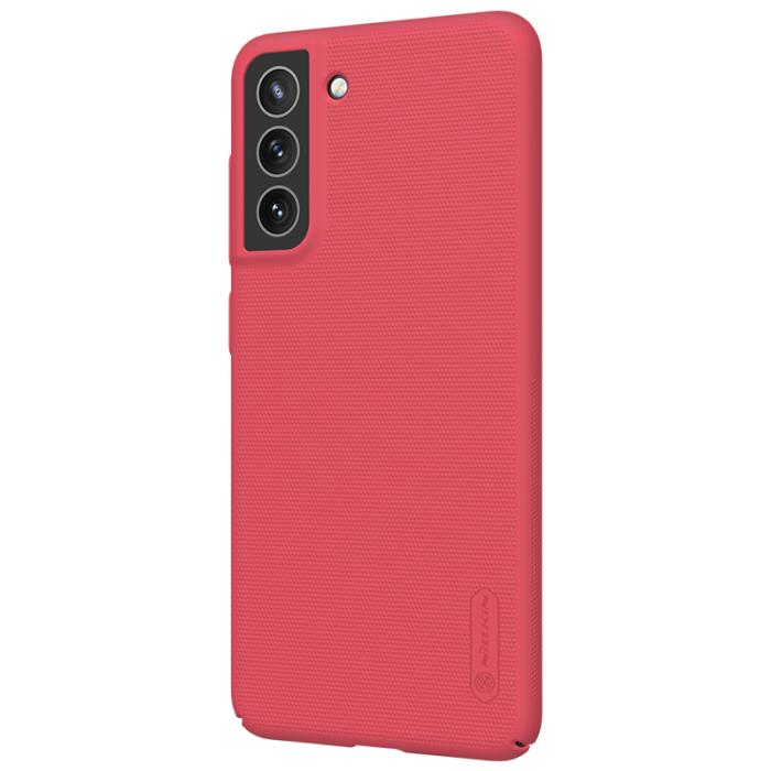 Bild 2, NILLKIN Samsung Galaxy S21 FE Skal Frosted Shield Röd