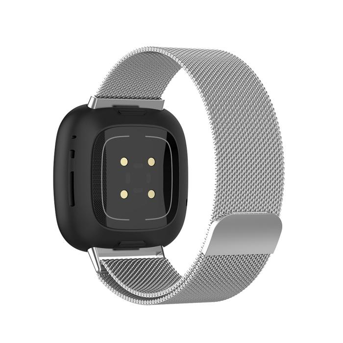 Bild 3, Milanese Loop Metall Armband Fitbit Versa 3/Fitbit Sense - Silver