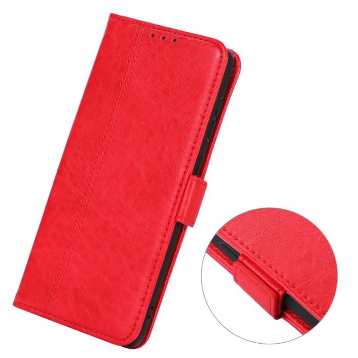 Bild 6, Samsung Galaxy A53 5G Fodral Crazy Horse Röd
