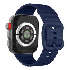 KALEBOL Huawei Watch Fit 4 Pro/4/3 Armband Wave Silikon M&ouml;rk Bl&aring;