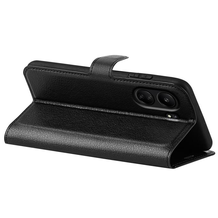 Bild 4, Xiaomi Redmi 13C 4G Fodral Litchi Läder Svart