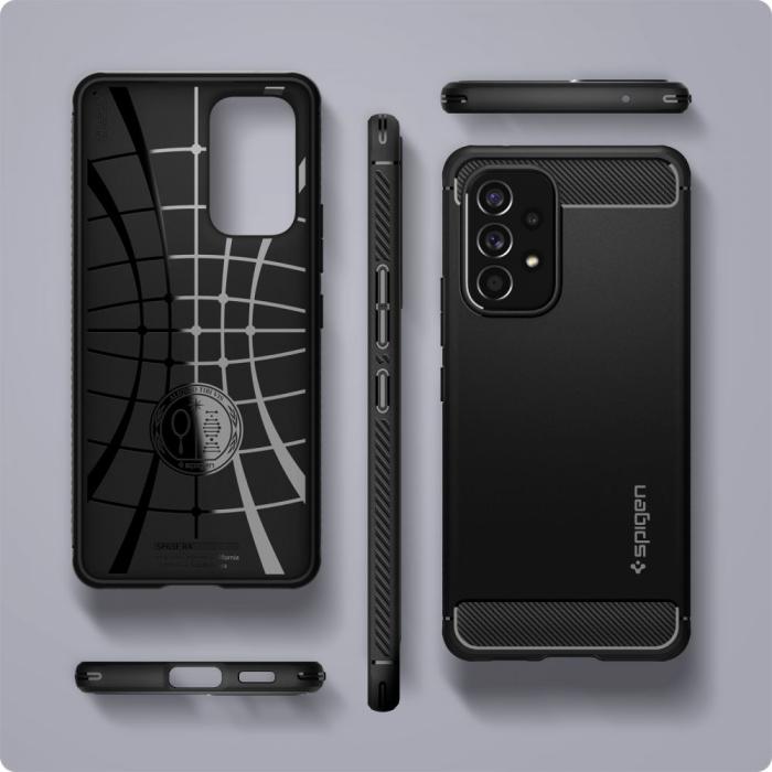 Bild 3, Spigen Samsung Galaxy A53 5G Skal Rugged Armor Matt Svart