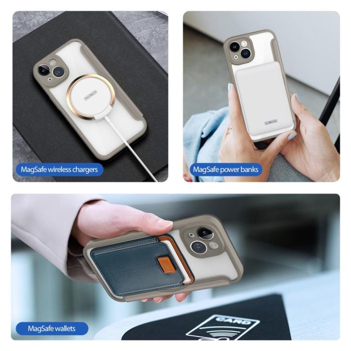 Bild 5, DUX DUCIS iPhone 14 Fodral MagSafe Skin X Pro Khaki