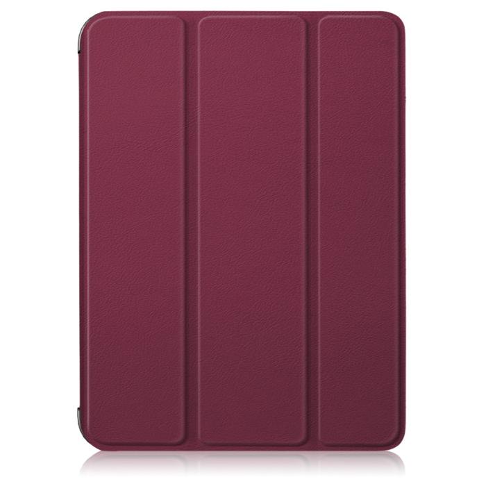 Bild 2, iPad Mini 2024/2021 Fodral Tri-Fold Med Pennhållare Vinröd