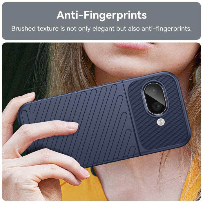 Bild 6, Google Pixel 9a Skal Twill Textur Blå
