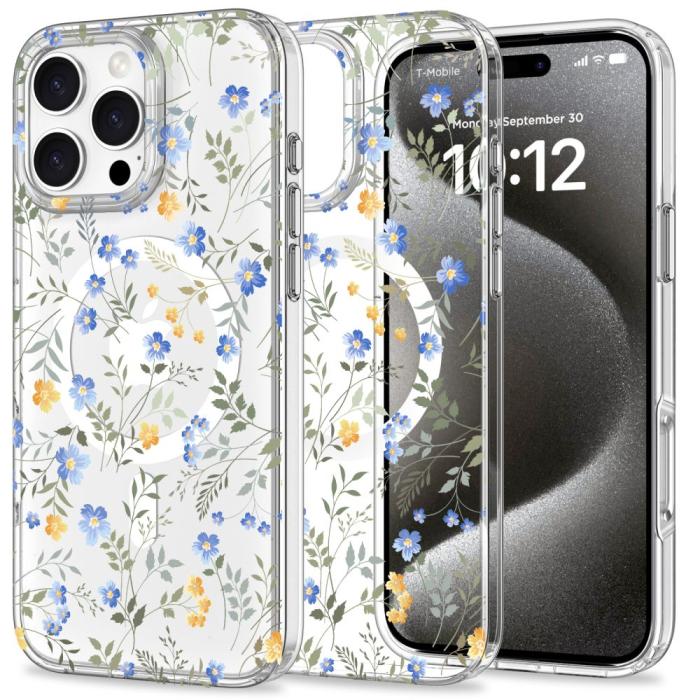 Bild 1, Tech-Protect iPhone 16 Pro Skal MagSafe MagMood Spring Flowers