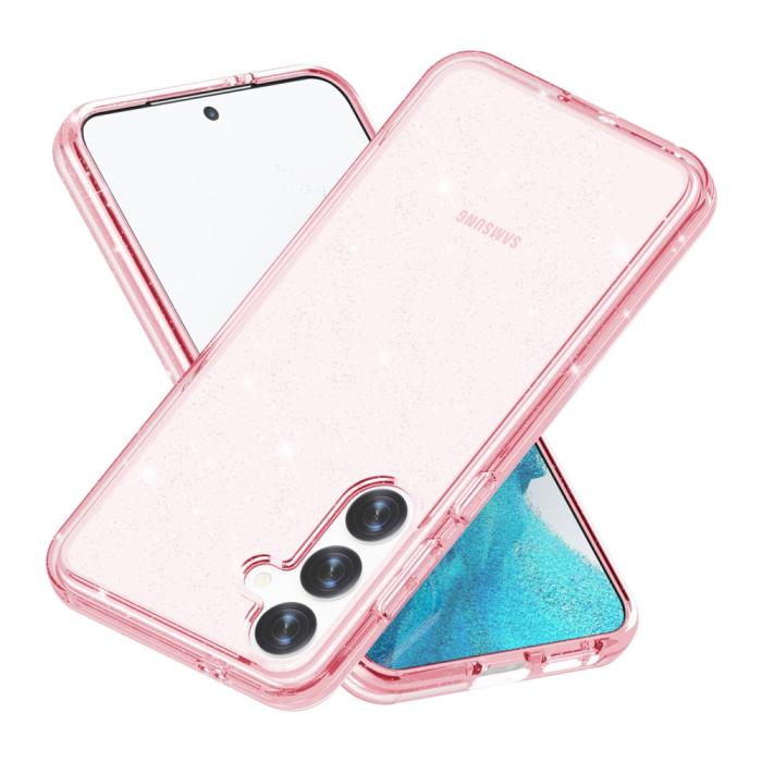 Bild 3, Samsung Galaxy S24 Skal Sparkling Glitter Rosa