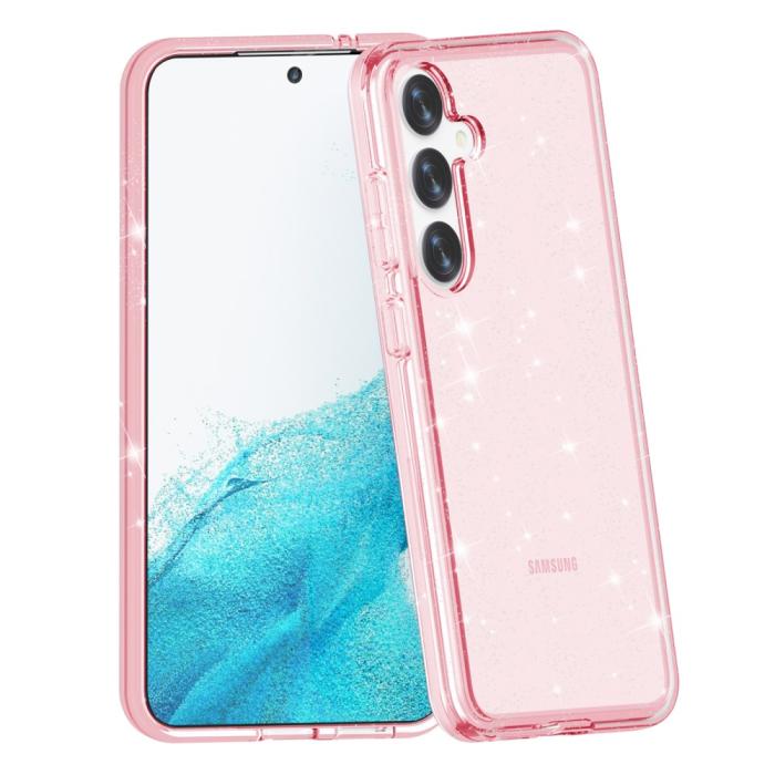 Bild 4, Samsung Galaxy S24 Skal Sparkling Glitter Rosa
