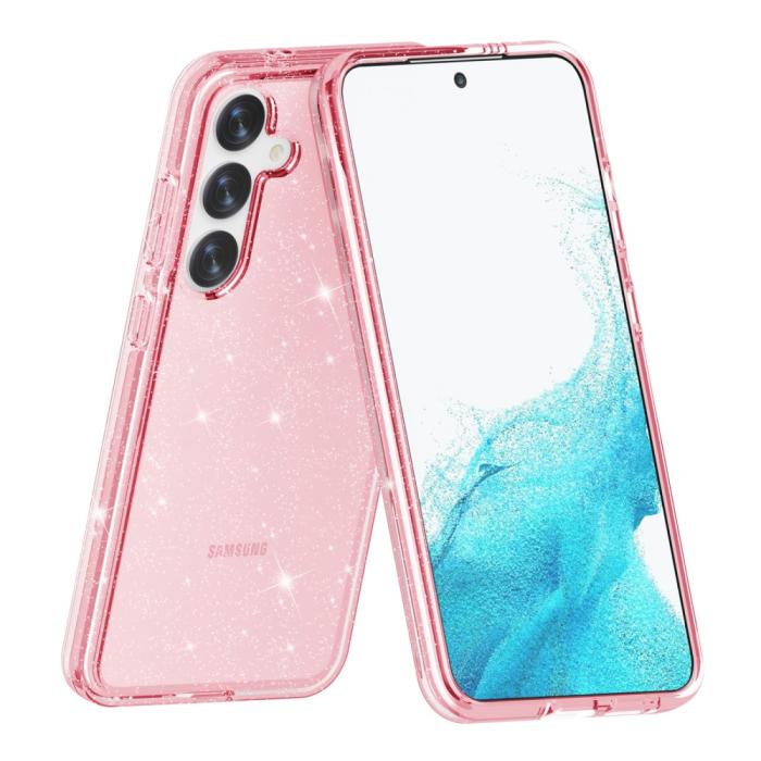 Bild 5, Samsung Galaxy S24 Skal Sparkling Glitter Rosa