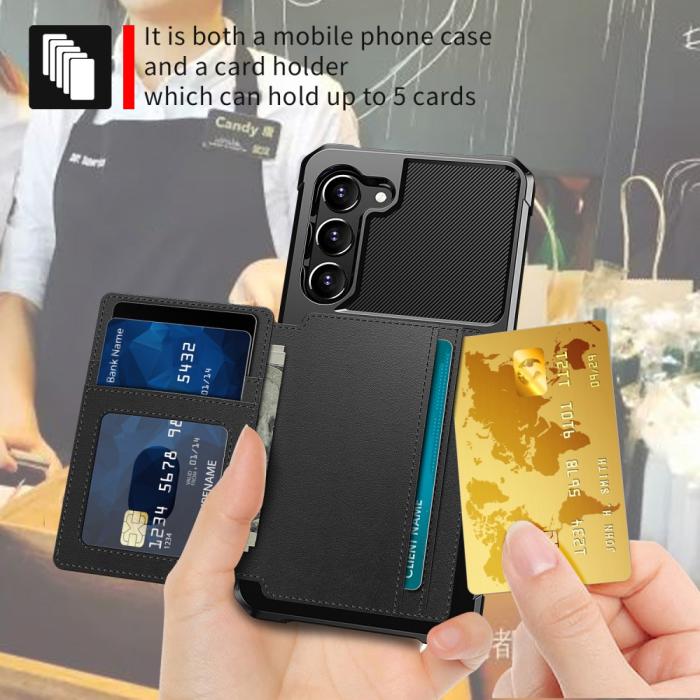 Bild 5, Samsung Galaxy S23 Skal Med Magnetisk Plånbok Svart