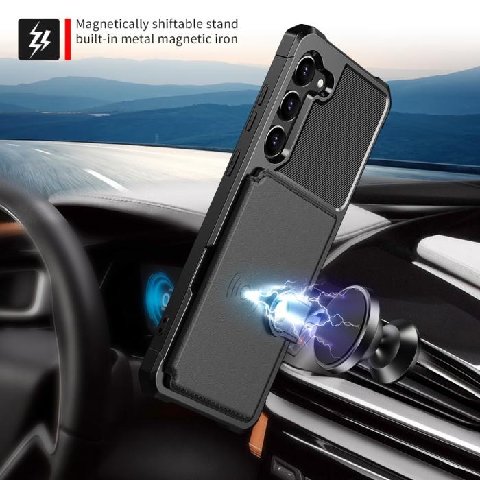 Bild 6, Samsung Galaxy S23 Skal Med Magnetisk Plånbok Svart