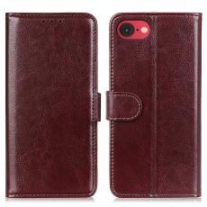 iPhone 17e / 16e Fodral Crazy Horse L&auml;der Brun