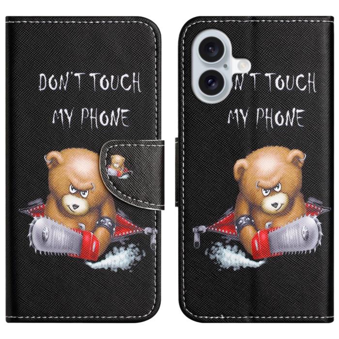 Bild 1, iPhone 16 Plus Fodral Med Tryck Dont Touch Bear
