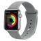 Silikon Armband Apple Watch 42/44/45 mm Grå