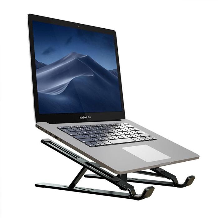 Bild 2, Tech-Protect Alustand Laptop Ställ Justerbart Universal Mörk Grå