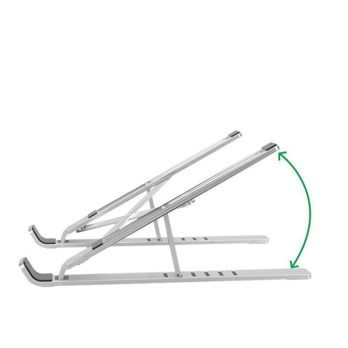 Bild 4, Tech-Protect Alustand Laptop Ställ Justerbart Universal Mörk Grå