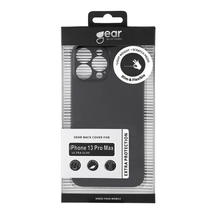 Bild 2, GEAR iPhone 13 Pro Max Skal Ultraslim Solid Svart