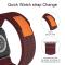 Apple Watch 42/44/45/49 mm Armband Nylon Trail Loop Vinröd