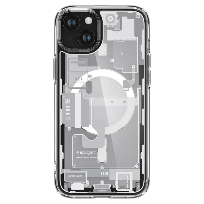 Bild 2, Spigen iPhone 15 Plus Skal MagSafe Ultra Hybrid Zero One White