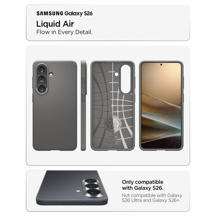 Bild 6, Spigen Samsung Galaxy S26 Skal Liquid Air Marble
