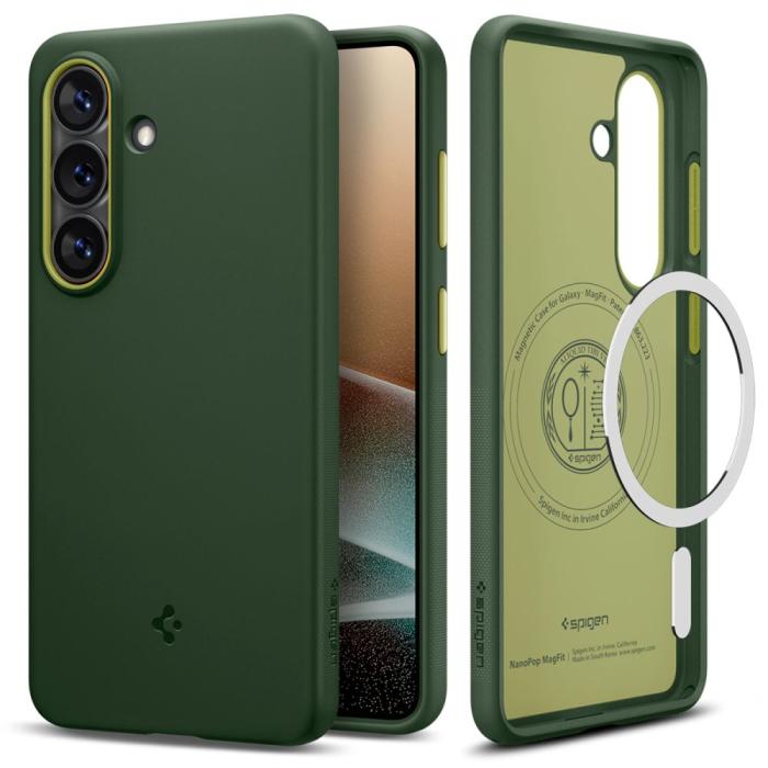 Bild 2, Spigen Galaxy S26 Skal MagSafe Nano Pop Avo Green