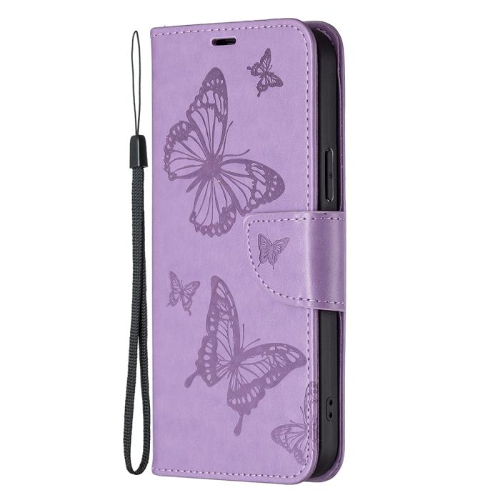 Bild 4, Samsung Galaxy S24 Fodral Fjäril Lila