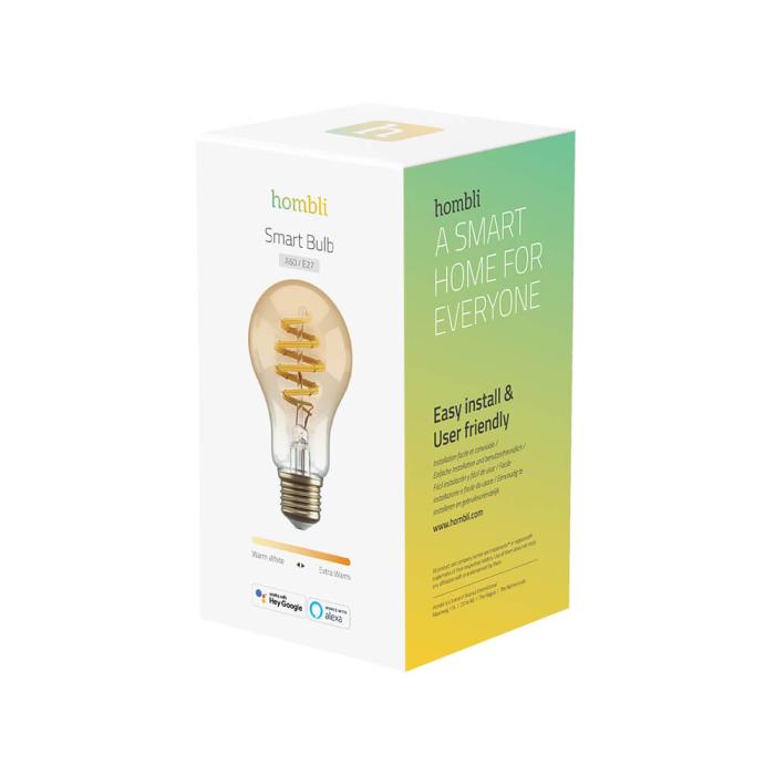 Bild 2, Hombli Smart Lampa Glödtråd E27 A60-Bärnsten CCT