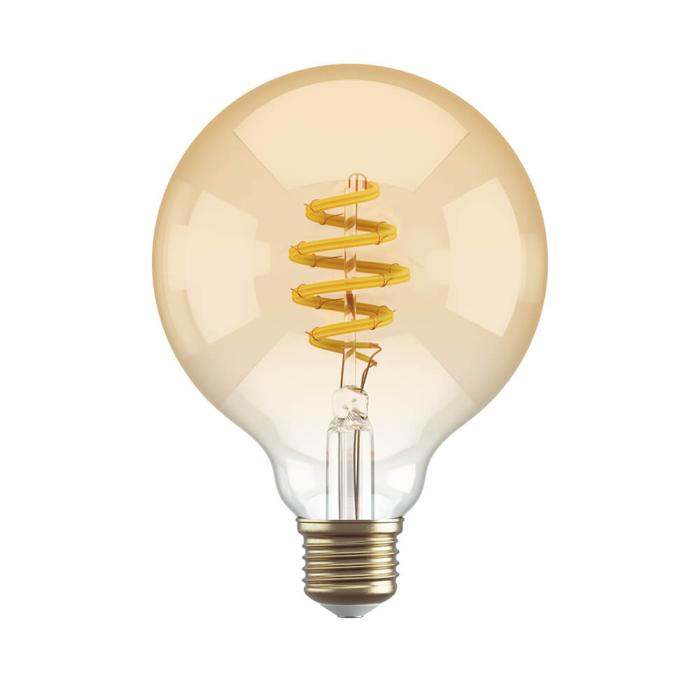 Bild 1, Hombli Smart Lampa Glödtråd E27 G95-Bärnsten CCT