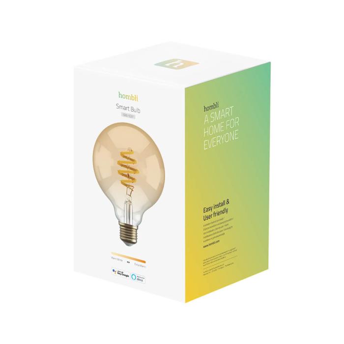 Bild 2, Hombli Smart Lampa Glödtråd E27 G95-Bärnsten CCT