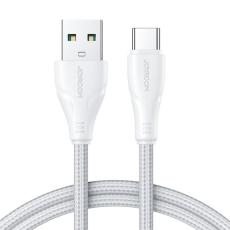 Joyroom 2m 3A USB-C Nylon Laddningskabel Vit