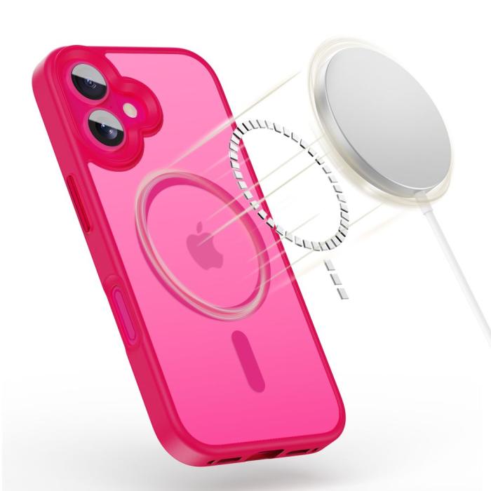 Bild 3, Tech-Protect iPhone 16 Skal MagSafe MagMat Blazing Pink