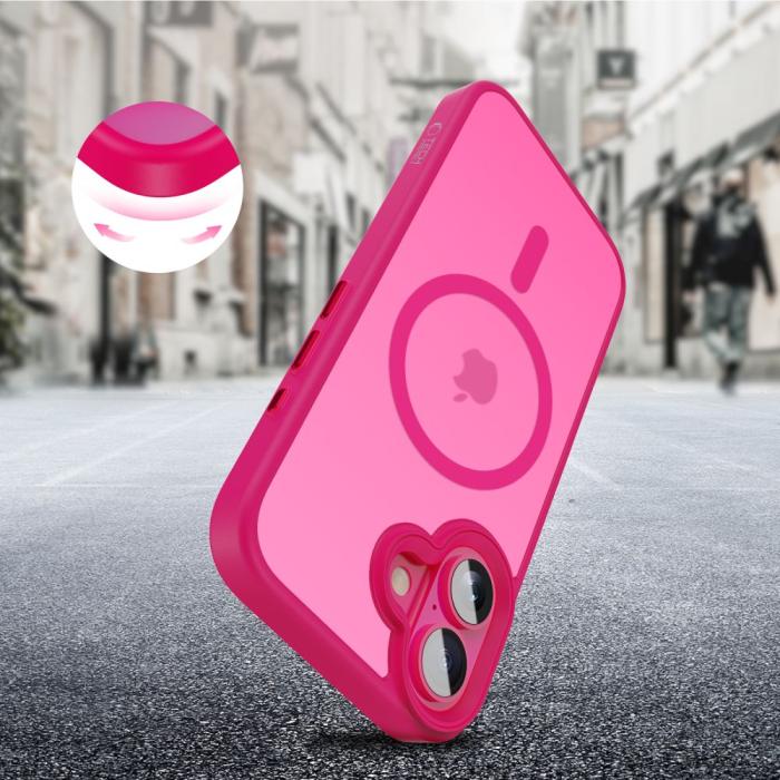 Bild 4, Tech-Protect iPhone 16 Skal MagSafe MagMat Blazing Pink