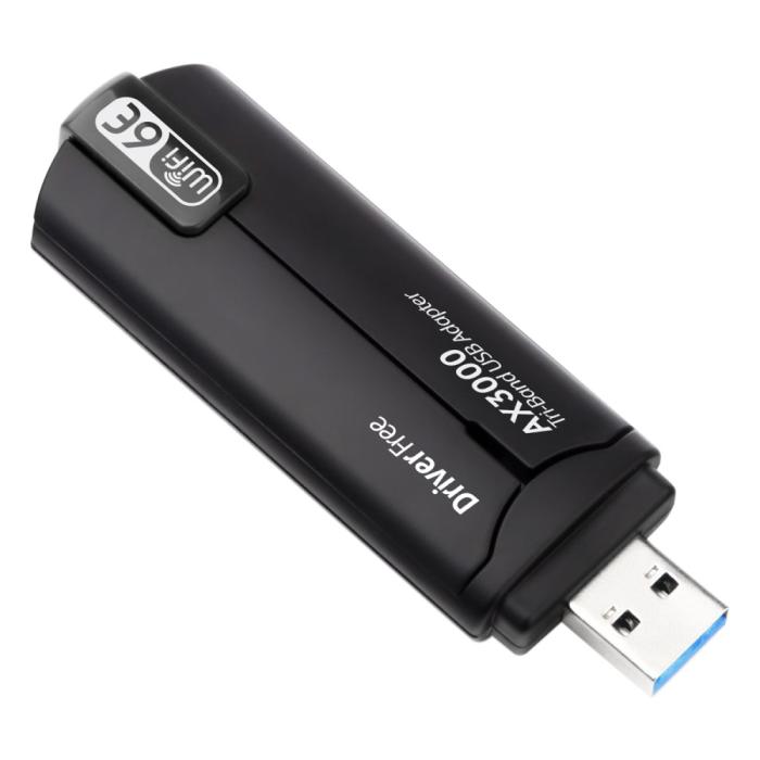 Bild 1, Wi-Fi Receiver USB 3.0 AX-3000 WiFi6 Nätverkskort Svart
