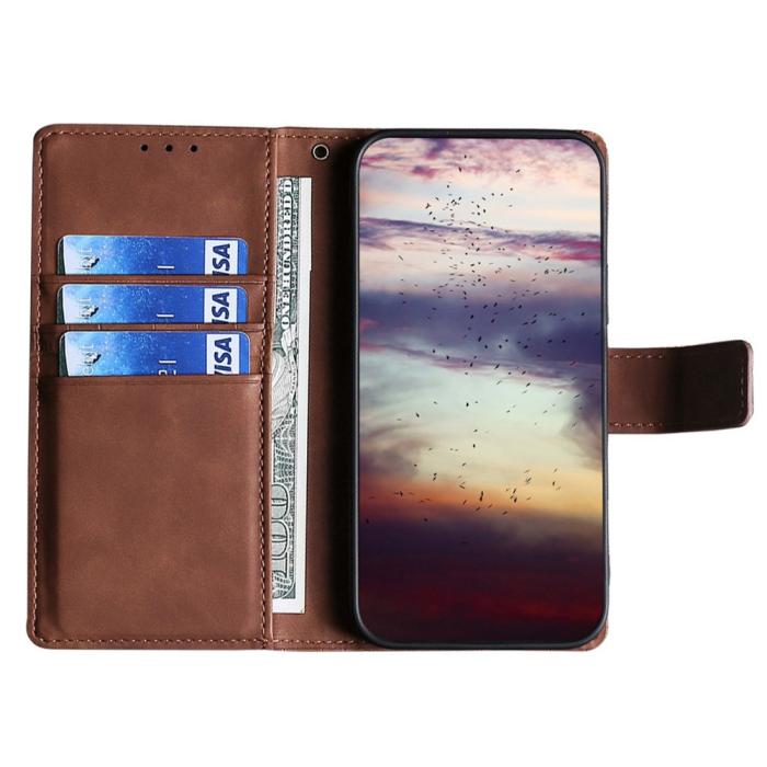 Bild 2, Sony Xperia 5 IV Fodral Krokodil Textur Brun